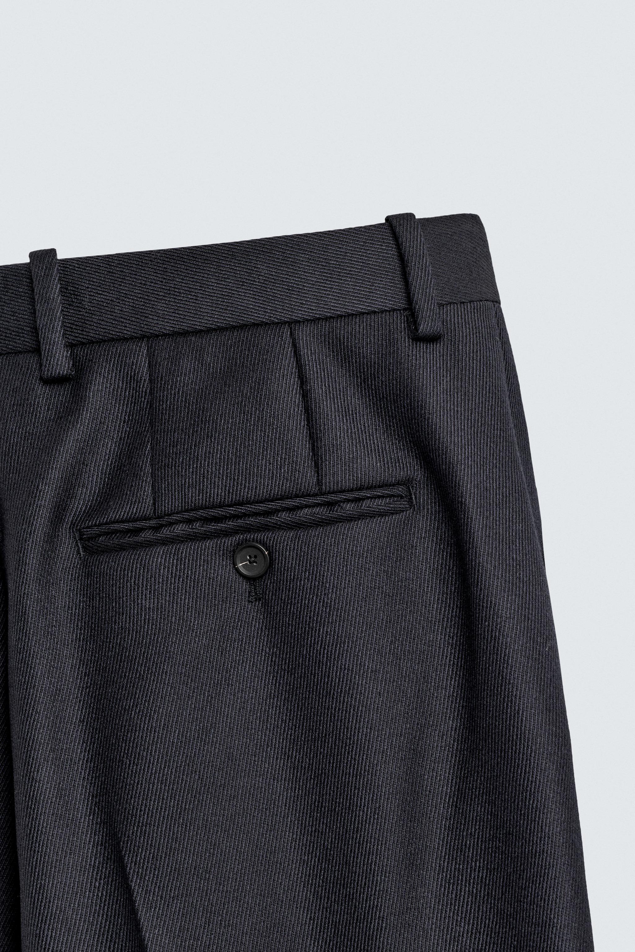 PANTALON STRUCTURÉ 100% LAINE